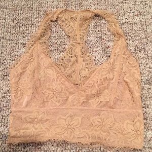 Lace cream bra from urban outfitters